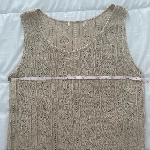 Vintage Crochet Knit Sweater Vest,‎ Size Large - Picture 8 of 9